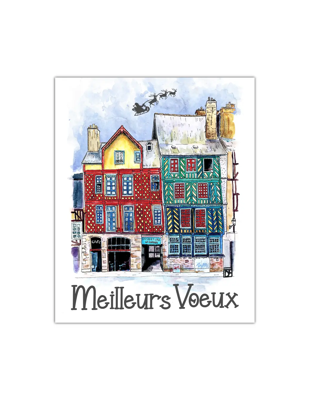 Carte de voeux "Meilleurs voeux - Saint-Anne"