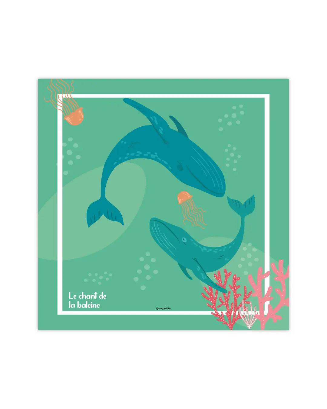 Carte postale "Le chant de la baleine"
