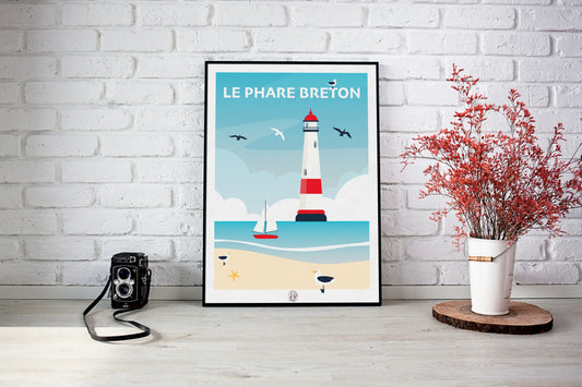 Affiche "Le phare breton"