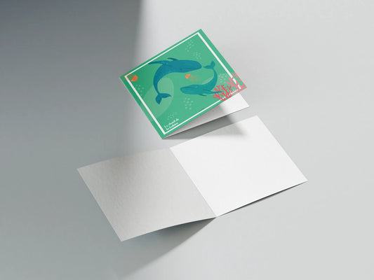 Carte postale "Le chant de la baleine"