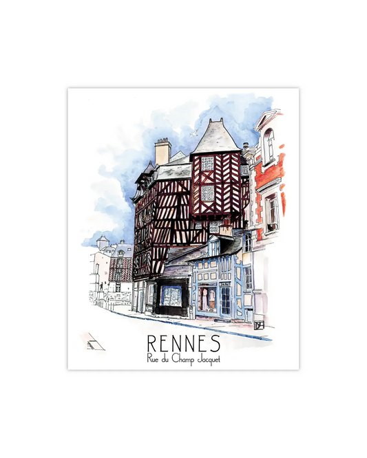 Carte postale "Rue du Champ-Jacquet"