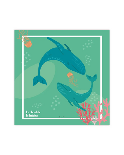 Carte postale "Le chant de la baleine"