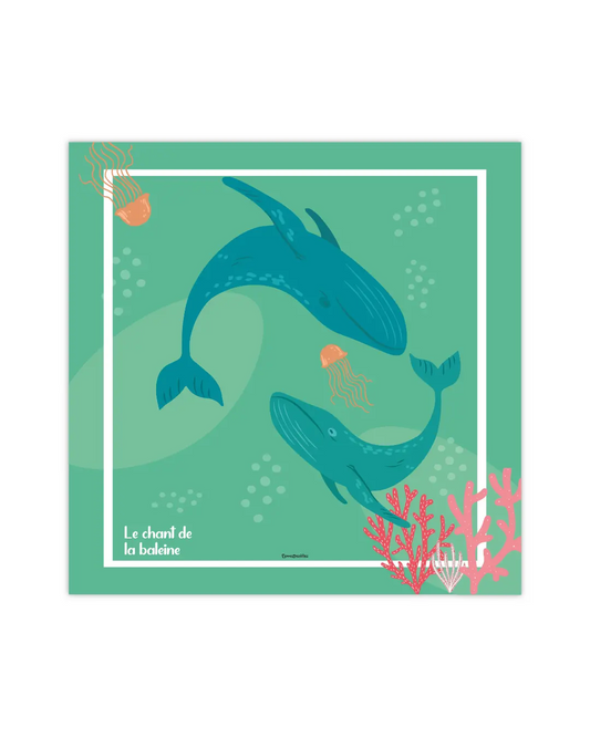 Carte postale "Le chant de la baleine"