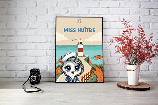 Affiche "Miss huître"